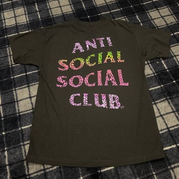 Anti Social Social Club neon cheetah tshirt - Picture 3 of 3